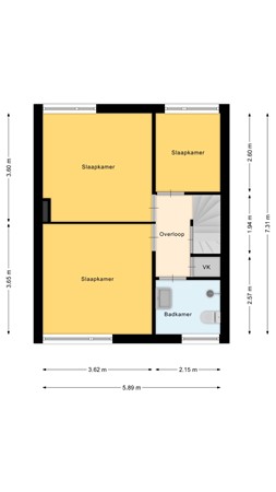 Floorplan - Loosboersstraat 50, 7475 BR Markelo