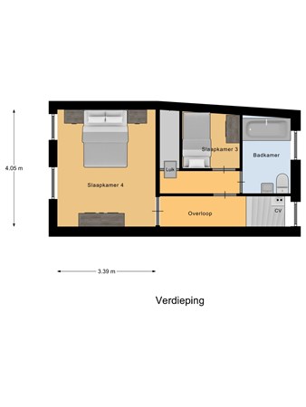 Floorplan - Grotestraat 113, 7471 BM Goor