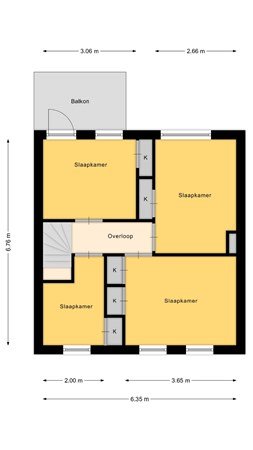 Floorplan - Oude Postweg 8, 7495 SC Ambt Delden