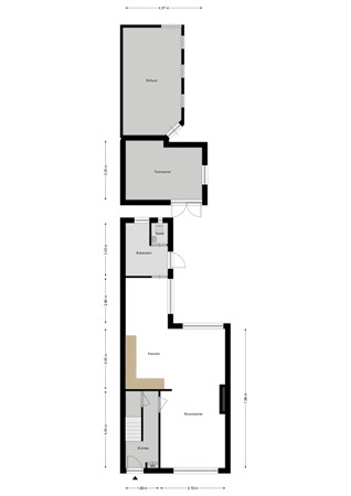 Floorplan - Markeloseweg 73, 7471 JD Goor