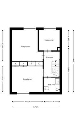 Floorplan - Coornhertstraat 6, 7471 ZJ Goor