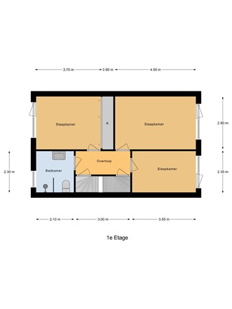 Floorplan - Zeven Peggenweg 19, 7461 VA Rijssen