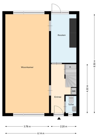 Floorplan - Koekoekslaan 24, 7475 CN Markelo