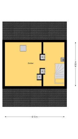 Floorplan - Koekoekslaan 24, 7475 CN Markelo
