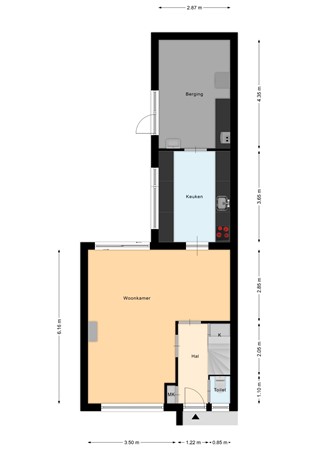 Floorplan - Kloosterlaan 29, 7471 BA Goor
