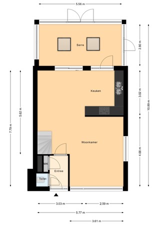 Floorplan - P.C. Hooftstraat 23, 7471 XL Goor