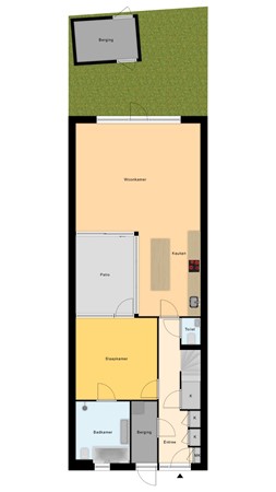 Floorplan - Zonnebloemstraat 10, 7471 AS Goor