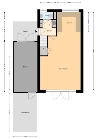 Floorplan - Nijmansbos 61, 7543 GK Enschede