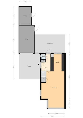 Floorplan - Het Reef 4, 7471 AA Goor