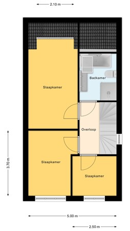 Floorplan - H.W. Bentinckstraat 3, 7478 BM Diepenheim