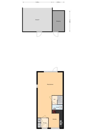 Floorplan - Koewei 56, 6843 ZH Arnhem