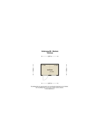 Floorplan - Holterweg 6B, 7475 AV Markelo
