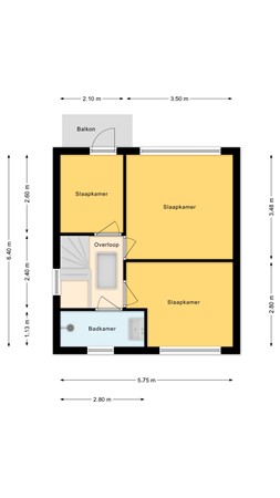 Floorplan - Rozenstraat 16, 7471 JN Goor
