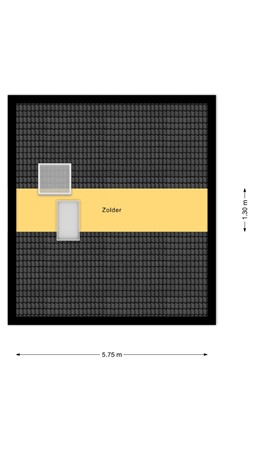 Floorplan - Rozenstraat 16, 7471 JN Goor