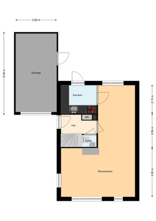 Floorplan - Binnenhagen 20, 7471 CV Goor