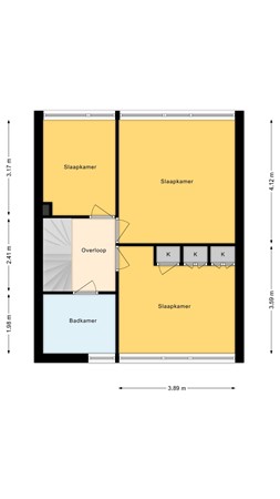 Floorplan - Dillenburg 166, 7242 BG Lochem