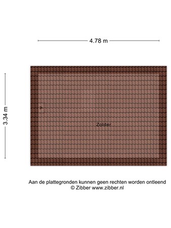 Plattegrond - Kanariesprenk 389, 4386 DP Vlissingen - 418403_2D_Zolder_Kanariesprenk_389_Vlissingen_03.jpg