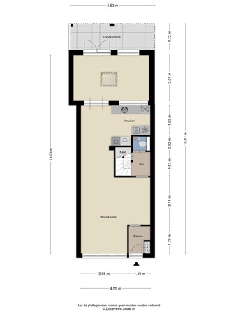 Plattegrond - Marshallstraat 31, 4463 CS Goes - 445190_2D_Begane_Grond_Marshallstraat_31_Goes_01.jpg