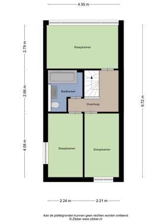 Plattegrond - Marshallstraat 31, 4463 CS Goes - 445190_2D_Eerste_Verdieping_Marshallstraat_31_Goes_03.jpg