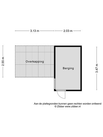 Plattegrond - Marshallstraat 31, 4463 CS Goes - 445190_2D_Berging_Marshallstraat_31_Goes_02.jpg