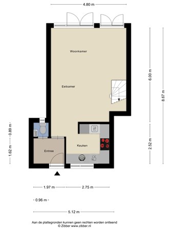 Plattegrond - Johnsonlaan 3, 4463 GW Goes - 476586_2D_Begane_Grond_Johnsonlaan_3_Goes_01.jpg