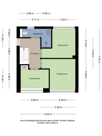 Plattegrond - Zandkreekstraat 5, 4456 AL Lewedorp - 187954726_1670995_zandk_eerste_verdiepi_first_design_20260722_8df856.jpg