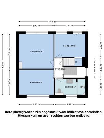 Floorplan - Echterstraat 19, 6051 EW Maasbracht
