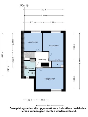 Floorplan - Rector Hendrixstraat 33, 6051 JK Maasbracht