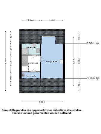 Floorplan - Bandstraat 15, 6121 ZH Born