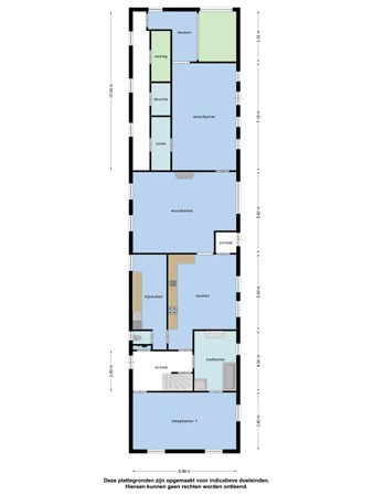 Floorplan - Oliestraat 12, 6051 JS Maasbracht