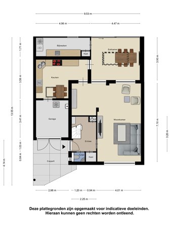 Floorplan - Giekstraat 16, 6051 LA Maasbracht