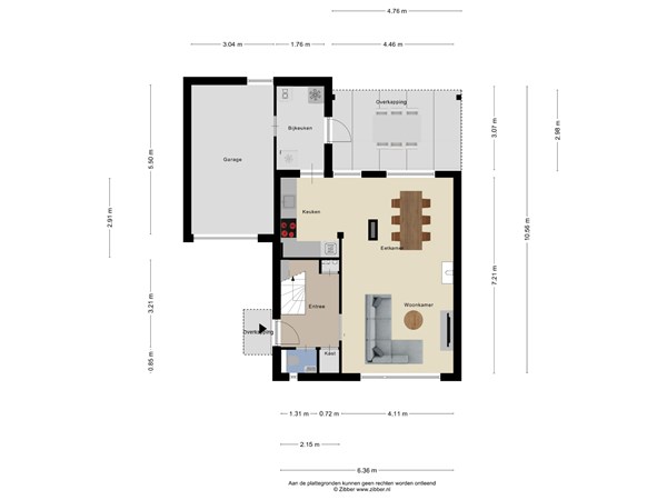 Floorplan - Mgr. Nolensstraat 13, 6061 GK Posterholt