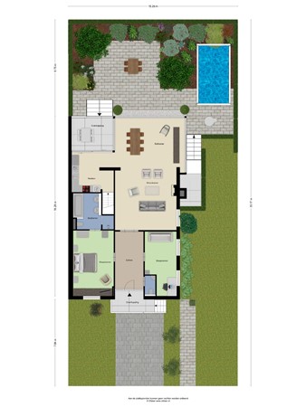 Floorplan - Iepenlaan 18, 6241 AE Bunde