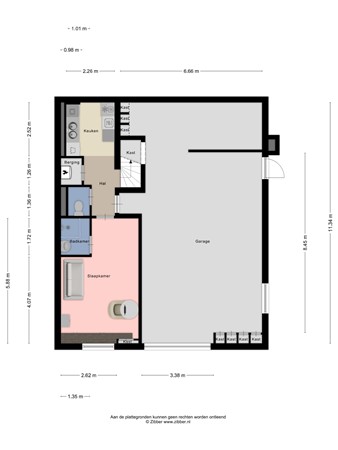 Floorplan - Iepenlaan 18, 6241 AE Bunde