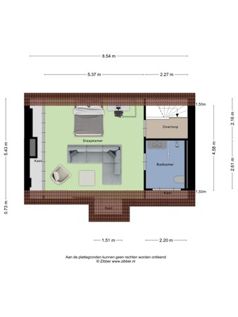 Floorplan - Cypressenhoven 17, 6225 GB Maastricht