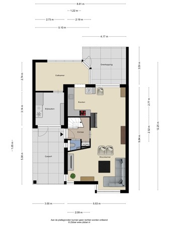 Floorplan - Beatrixlaan 6, 6051 NA Maasbracht