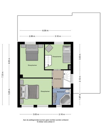 Floorplan - Maasstraat 61, 6051 CL Maasbracht