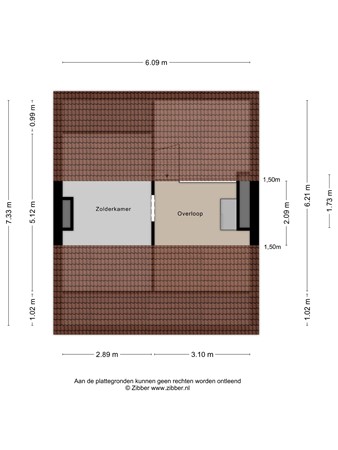 Floorplan - Maasstraat 61, 6051 CL Maasbracht