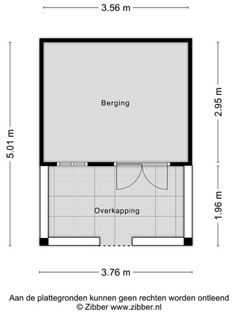 Floorplan - Maasstraat 61, 6051 CL Maasbracht