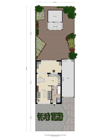Floorplan - Maasstraat 61, 6051 CL Maasbracht
