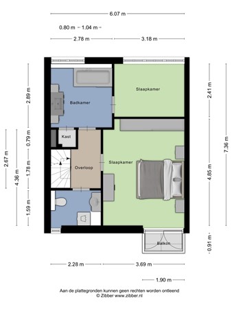 Floorplan - De Korte Beemdens 8, 6019 CS Wessem