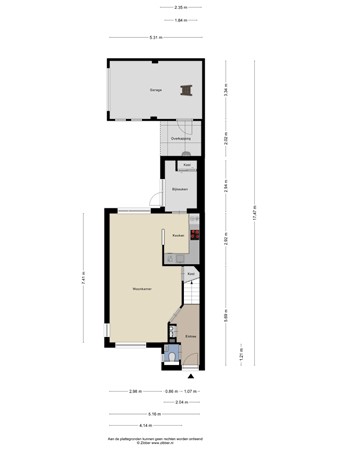 Floorplan - Beatrixlaan 1, 6051 NA Maasbracht