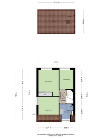 Floorplan - Beatrixlaan 1, 6051 NA Maasbracht