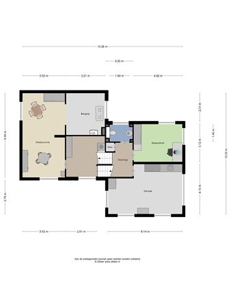 Floorplan - Wilgenlaan 13, 6051 BP Maasbracht