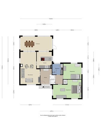 Floorplan - Wilgenlaan 13, 6051 BP Maasbracht