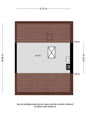 Floorplan - Manderscheidtsingel 16, 6017 GC Thorn