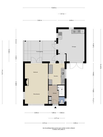 Floorplan - Kruchterstraat 32, 6051 CC Maasbracht