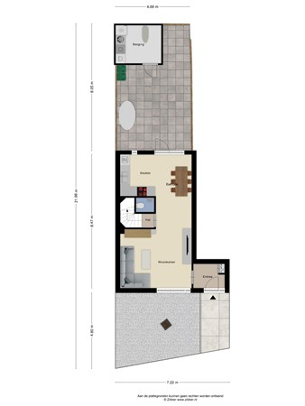 Floorplan - Echterstraat 104, 6051 GC Maasbracht