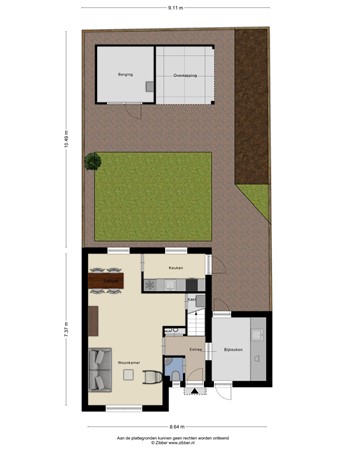 Floorplan - Heiveldplein 6, 6051 GM Maasbracht