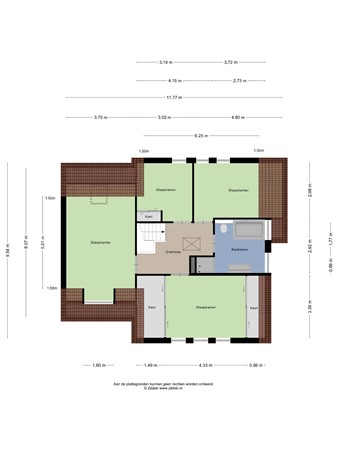Floorplan - Oranjelaan 45, 6051 ND Maasbracht